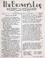 Camp Beaver's Newpaper, The Beaver's Log. This issue is from July 1934