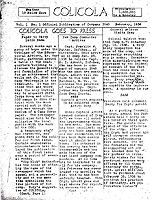 Camp Twelve Pole Newspaper, Vol 1, No 1, February 1936.