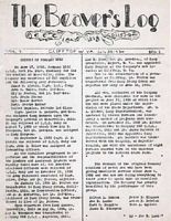 This is a July 1934 copy or The Beaver's Log, Camp Beaver's newspaper.  These papers were done by a team of military and enrollees capturing camp life and providing informative pieces important to the enrollees.