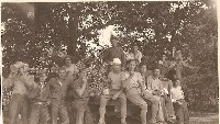 Camp Hardy Boys relaxing, 1938