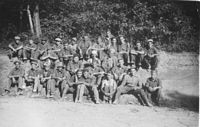 Another group of Camp Lee men in a more relaxed pose.