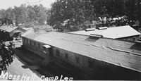 Camp Lee mess hall.