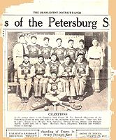 Champion Softball team of Camp White Company 2595 in 1936...Reference Charleston District CCC newspaper, date unknown.