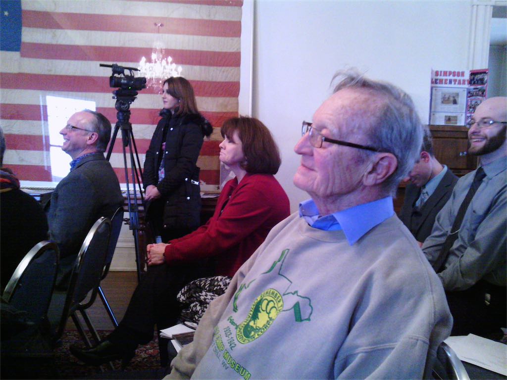 Dr. Anderson at Clarksburg Harrison Cultural Foundation Grant Awards meeting 2014.