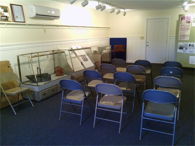 Interior of upper barracks, the new museum building.